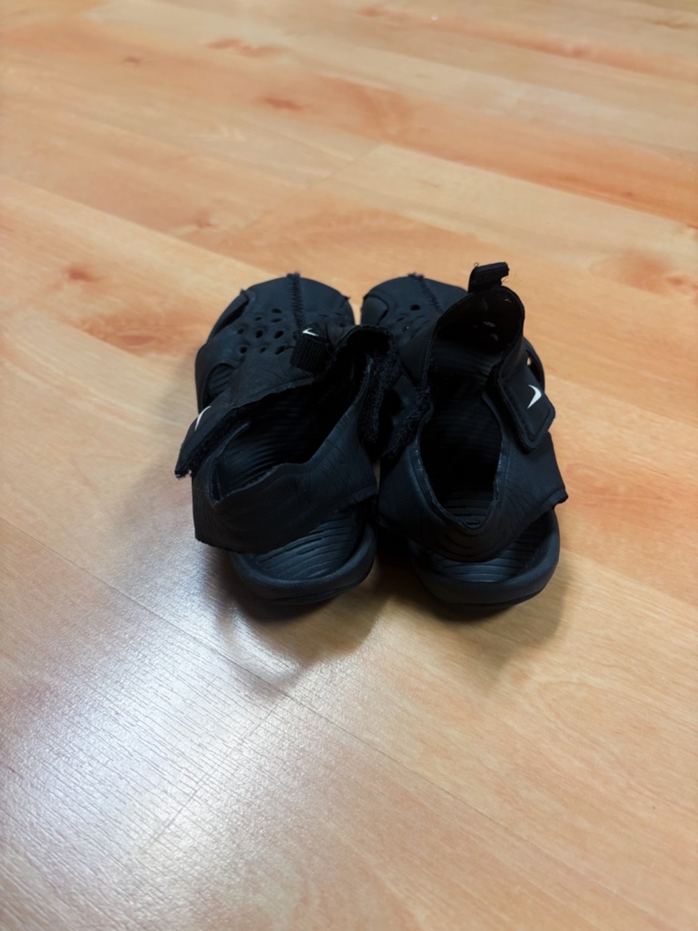 Nike Black Sunray Protect Toddler Sandals Size 8 - Picture 4 of 9